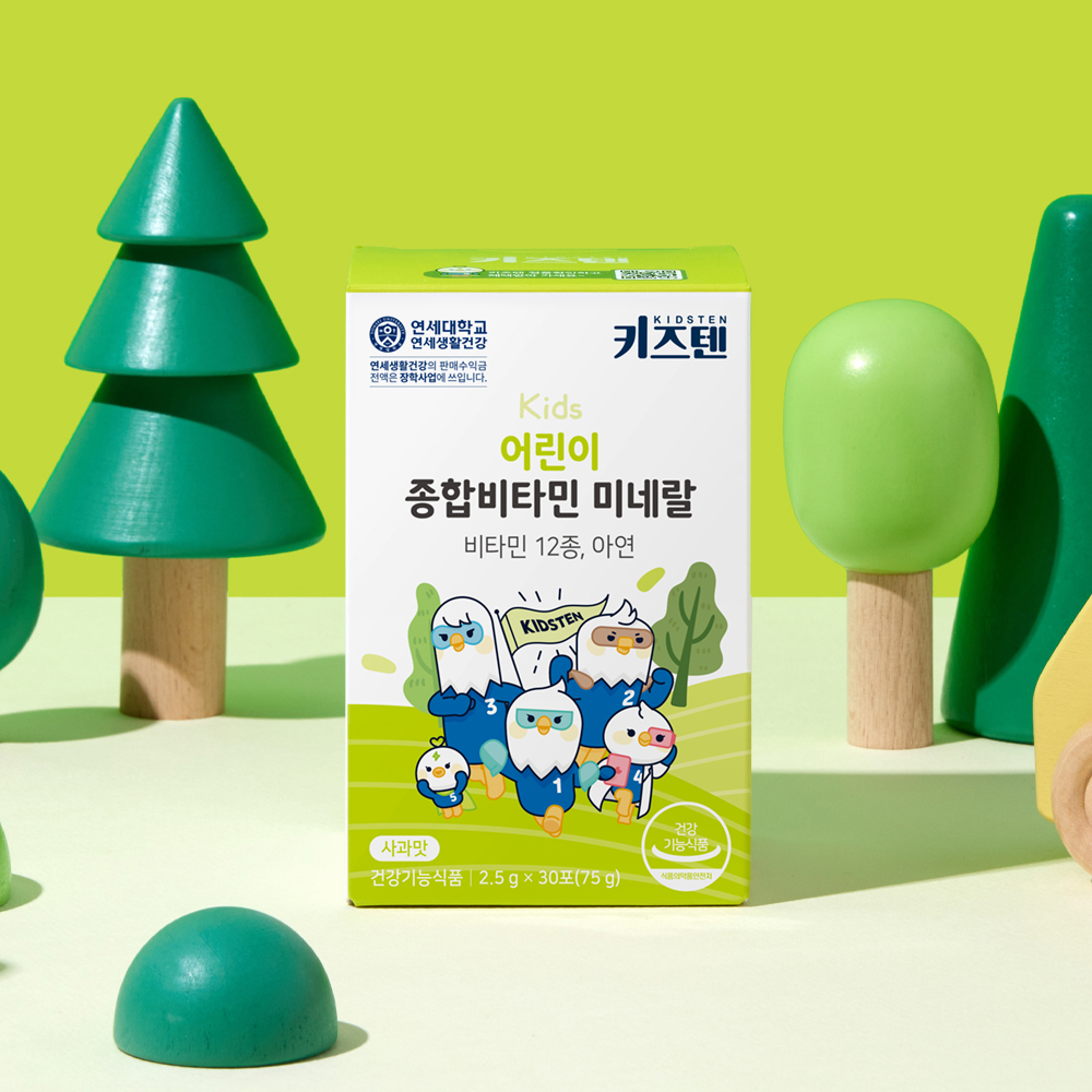 연세 키즈텐 어린이 유아 종합비타민 미네랄 초등학생 멀티비타민 아연 엽산 30포, 2개 이미지 2