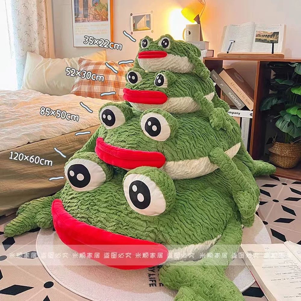 개구리 인형 대형 차량 애착 베개 35cm 녹색 소 A. 붉은입개구리, A. 소형 35cm - 상세 이미지 3