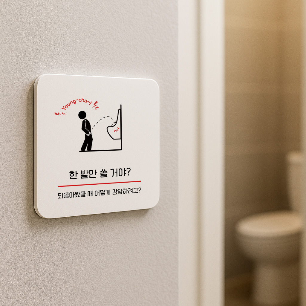 소변기 에티켓 안내판 화장실 위생 청결 262 100x100 - 상세 이미지 2