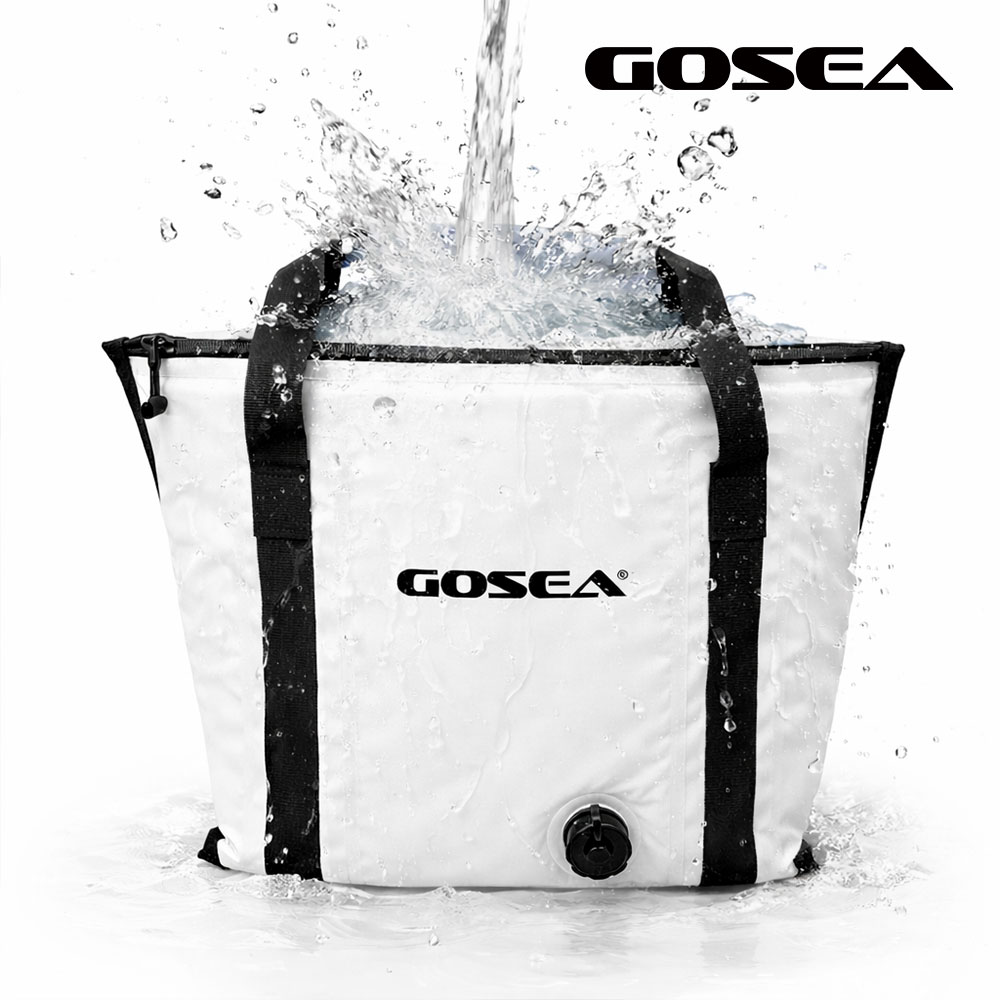 GOSEA 원 팩 쿨러백 휴대용 아이스 백 가방 소프트 쿨러 캠핑 보냉 화이트 - 상세 이미지 2