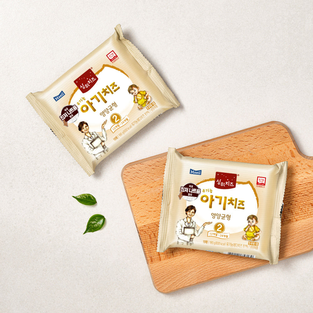 상하치즈 유기농 아기치즈 2단계 60매