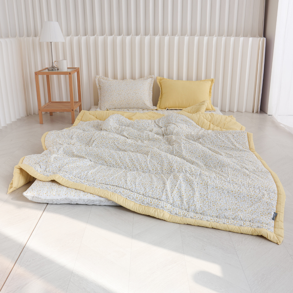 아르떼베딩 잔꽃 알러지케어 먼지없는 사계절 차렵 이불 SS