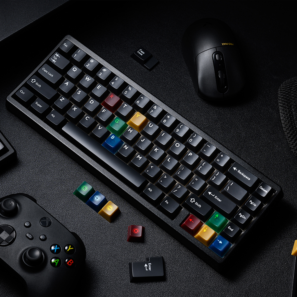 레트로 다크 키캡 반투명 PC 페블 조약돌 믹스 1.7mm 체리 무광 기계식키보드 키캡 이미지 7