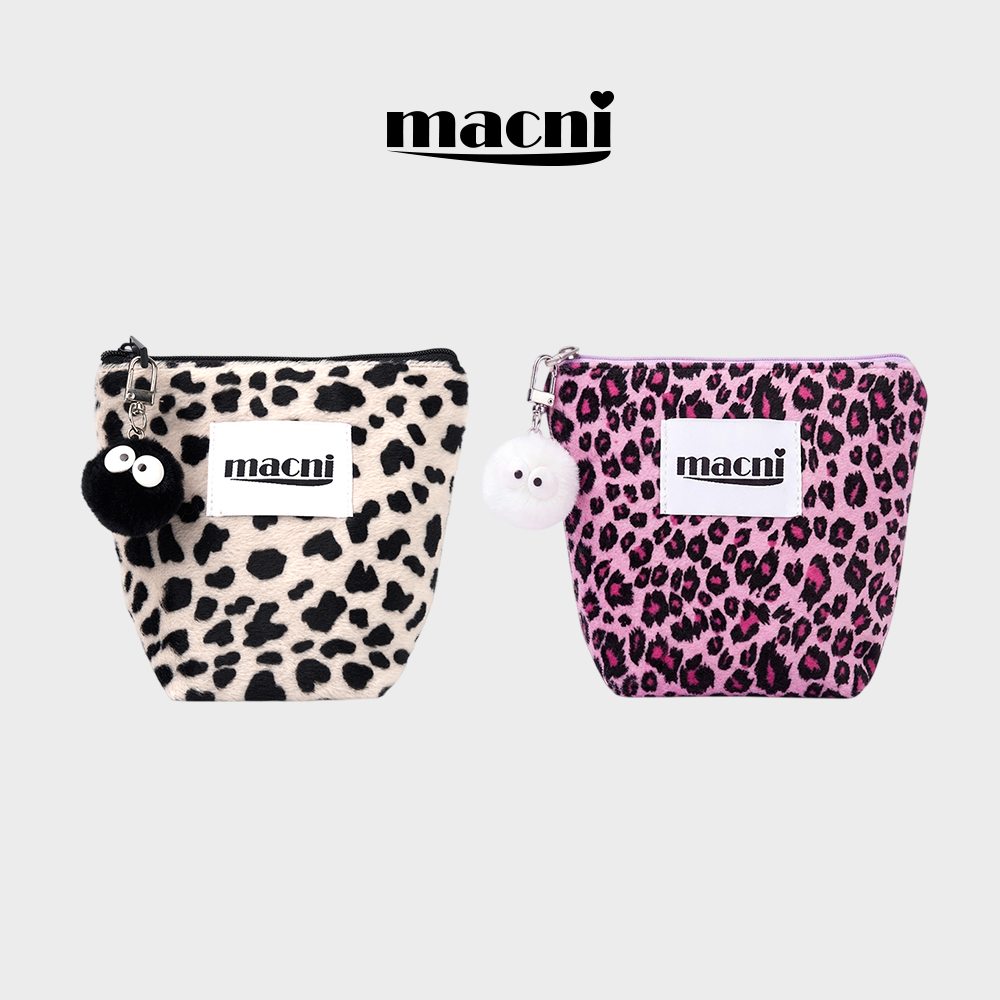 마크니 레오파드 스탠디 파우치 2컬러