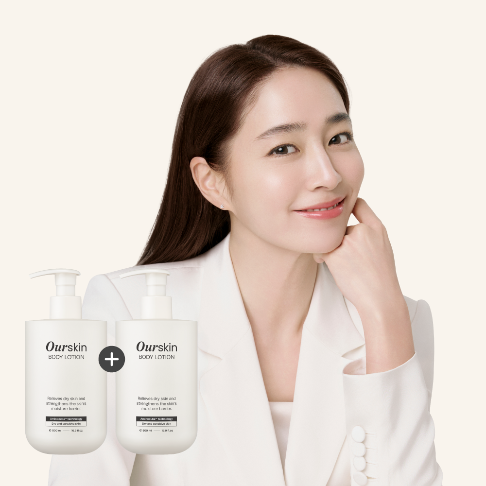 1+1 아워스킨 바디로션 고보습 향좋은 퍼퓸 남자 여자 대용량 끈적임없는 촉촉한 극건성 저자극 수분 바디로션 선물 500ml 제품 이미지