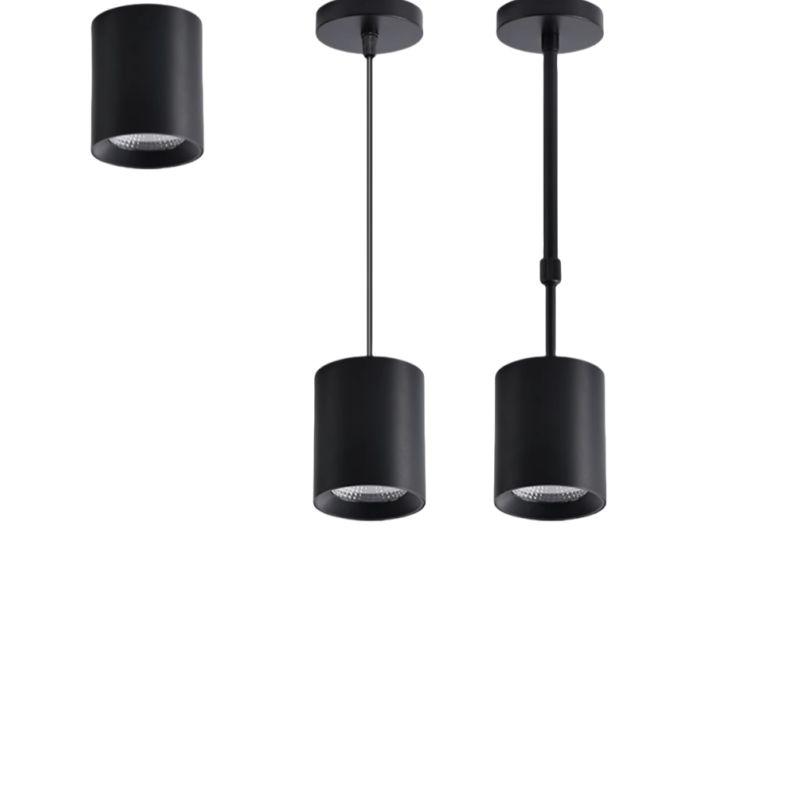 원통 직부등 핀조명 직부조명 LED 스팟조명 각도조절 텔레스코픽 봉 25cm 50cm 클램프 - 상품 이미지