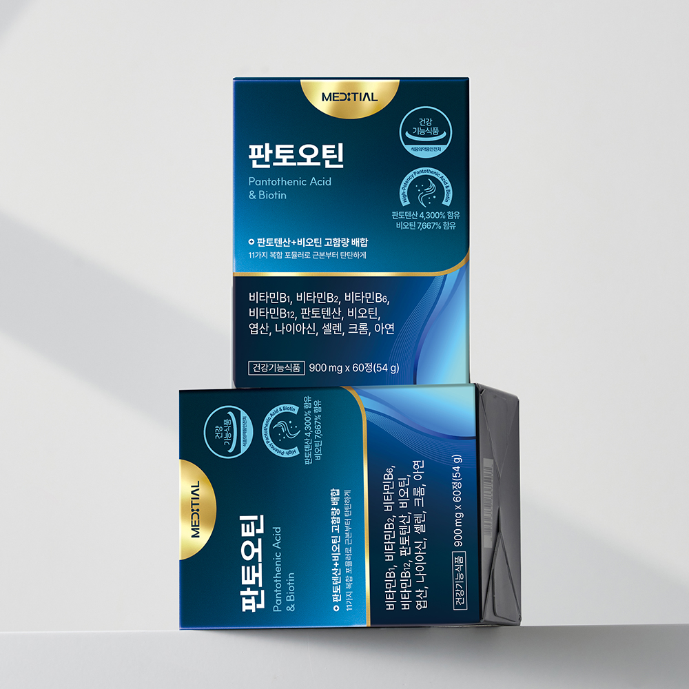 메디셜 판토오틴 스피루리나 비타민B7 셀렌 두타 검은콩 비오틴영양제 60정, 8개 - 상세 이미지 2