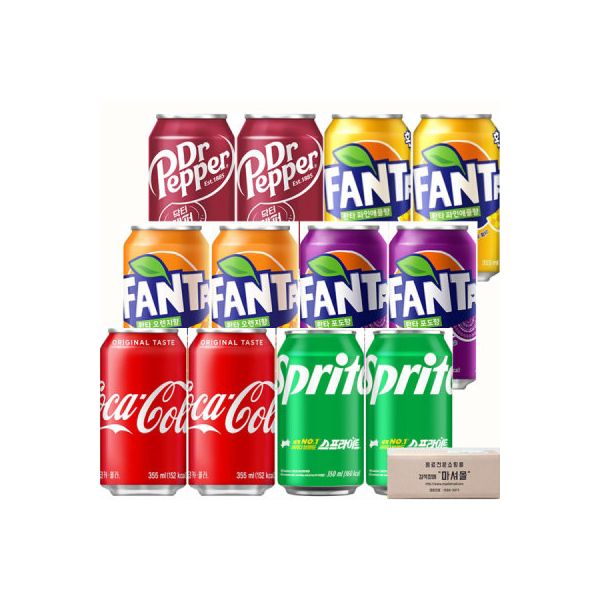 오늘쇼핑 [제로뚱캔 기획전] /코카콜라제로 6캔+스프라이트제로6캔+환타파인애플제로6캔+닥터페퍼제로6캔 총 24캔 상세사진 3