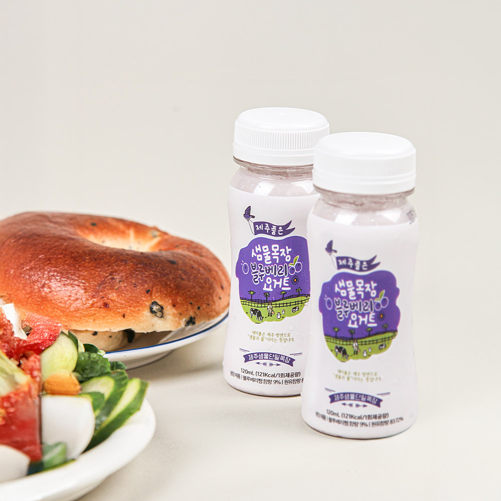 샘물목장 요거트 3종 세트 플레인 딸기 블루베리 120ml 아이간식 세트 - 상세 이미지 3