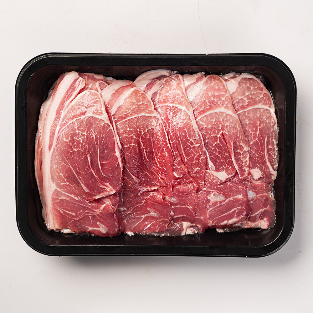 국내산 냉장 앞다리살 한돈 전지 구이용 수육용 제육용 찌개용 돼지고기 500g 이미지 2