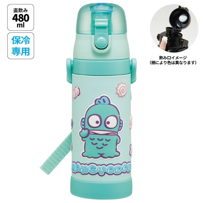 스케이터 산리오 한교동 캐릭터 3D 원푸쉬 보냉 스테인리스 다이렉트 보틀 480ml SDPV5 - 주방·식기 - 하카타몰