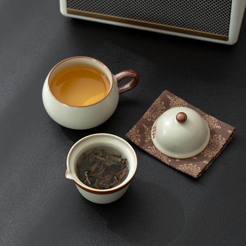 더큰솔 미황 소리 손잡이 다관 찻잔 세트 도자기 다도용품 차도구 - 상세 이미지 3