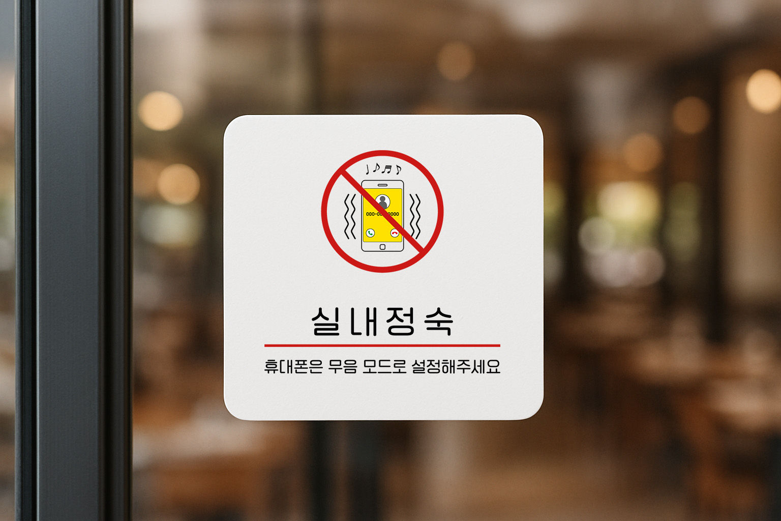 정숙 안내판 소음주의 실내 병원 학원 313 100x100 - 상세 이미지 3