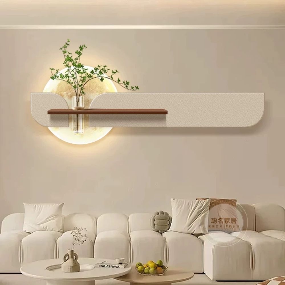LED 액자 인테리어 화분 벽걸이 거실 A. 그린 섀도우 멜팅 라이트A, A. 조명이 없는 모델, A. 2040cm 녹색 식물 제외, A. 수제 사암 수경재배 꽃병 인공 녹색 식물 - 상품 이미지