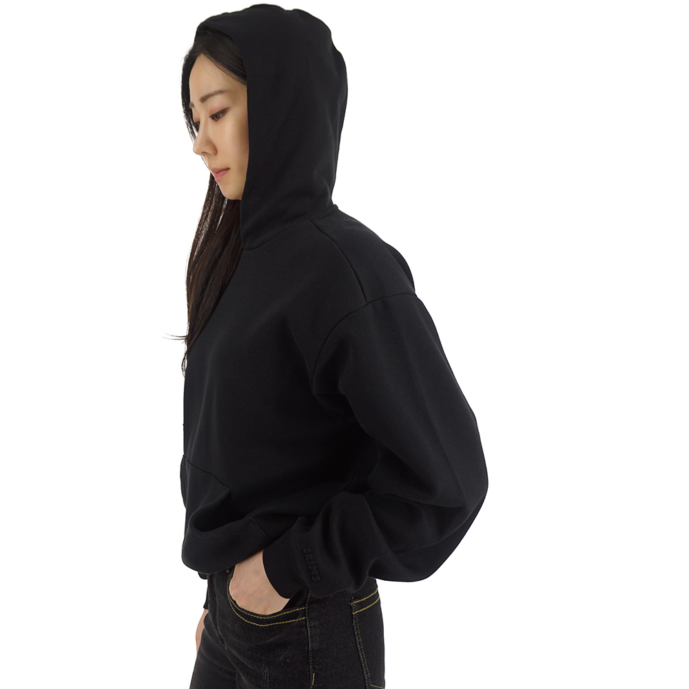 스킴스 후드 티셔츠 SKIMS 코튼 플리스 클래식 여성 블랙 PL PLO 8365W ONX 이미지 7