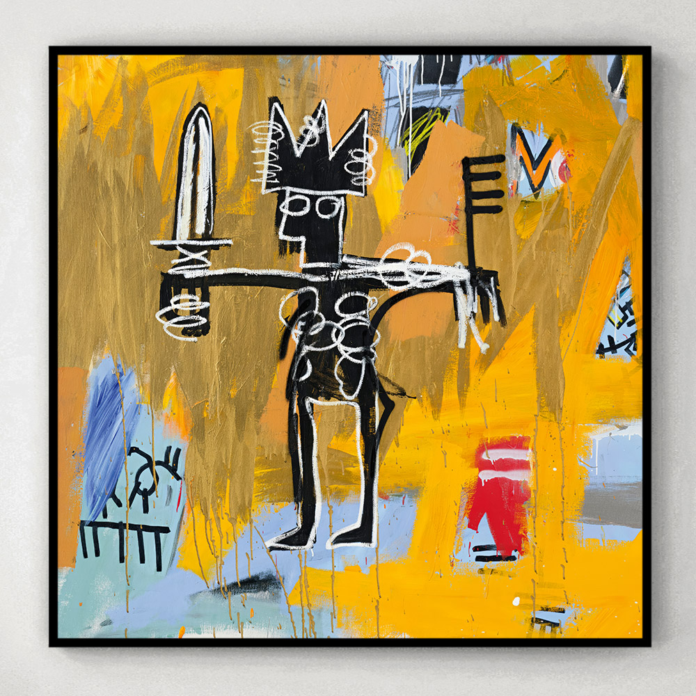 장 미셸 바스키아 인테리어 그림 액자 포스터 명화 1 Julius Caesar on Gold - 상세 이미지 3