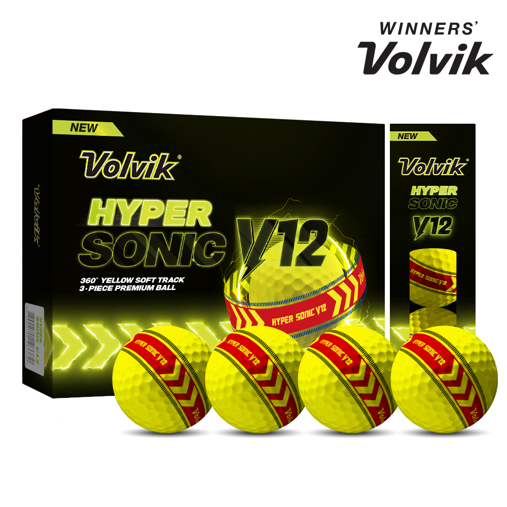 볼빅 골프공 하이퍼 소닉 V12 라이트닝 옐로우 고반발 컬러볼 3피스 1... 운동러 솔직 후기 | 실사용 리뷰 - 대표 이미지