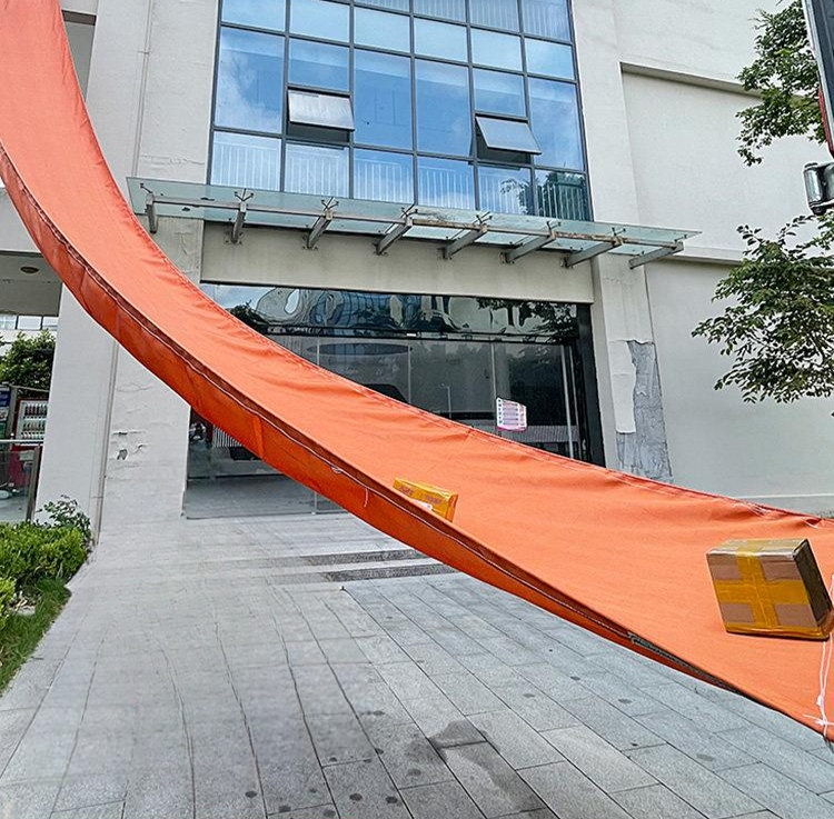 고층 하역 슬라이드 벨트 물건 이송 캔버스 천막 화물 탑차 라인 상차 자바라 창고 이사 - 메인 이미지