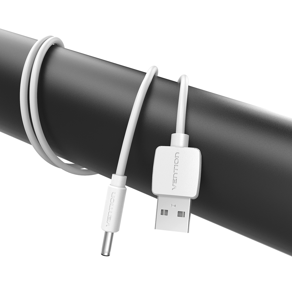 벤션 USB to DC 3.5mm 충전 전원 케이블 화이트 CEX 1.5m, 1개 - 상세 이미지 2