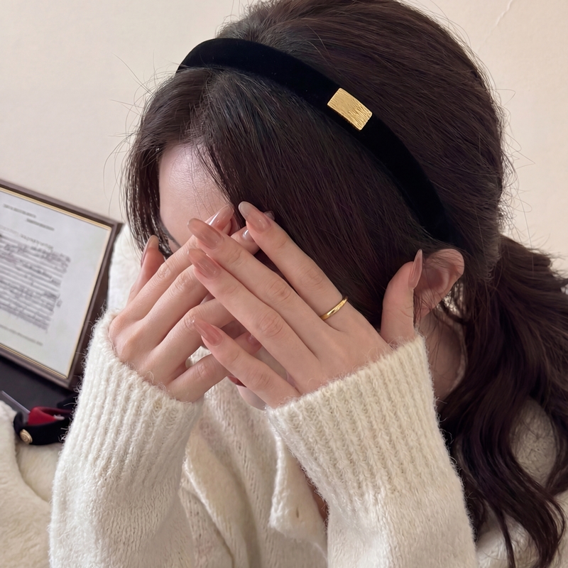 벨벳 골드라벨 머리띠 N937 - 상품 이미지
