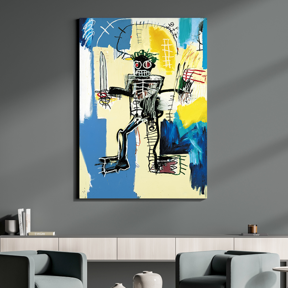 장 미셸 바스키아 인테리어 그림 액자 포스터 명화 3 Warrior 1982 - 상품 이미지