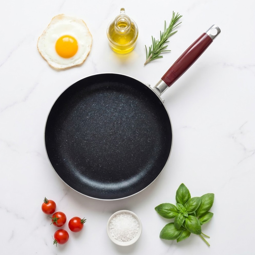 가벼운 대형 마블 스톤 코팅 업소용 후라이팬 32cm