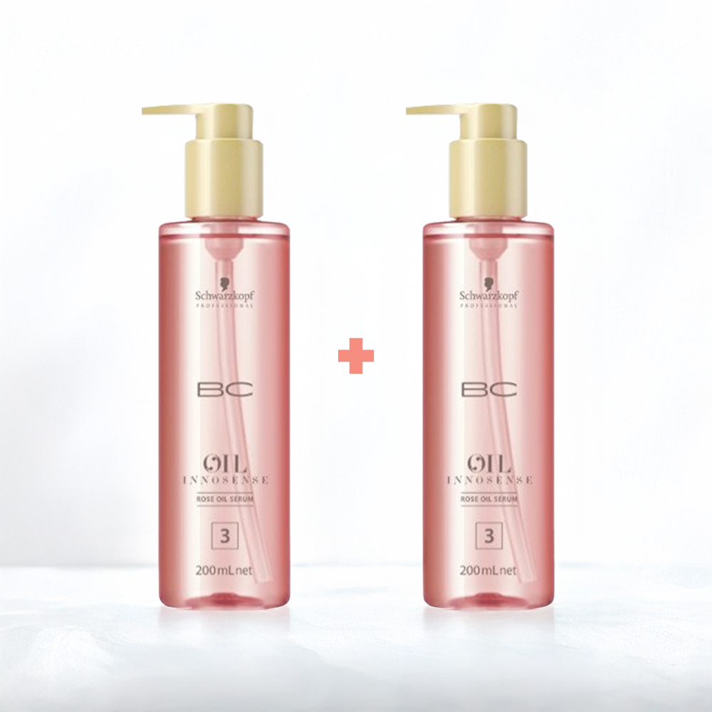 슈바츠코프 BC 비씨오일 세럼 떡지지 않는 장미향 헤어에센스 로즈, 200ml, 2개