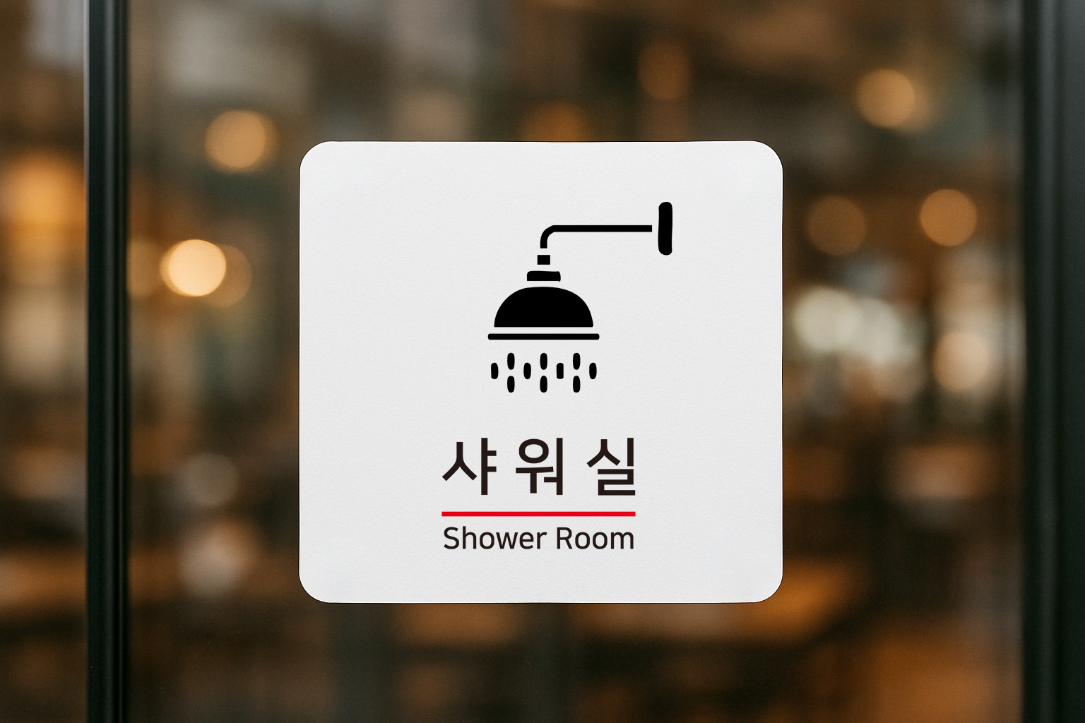 샤워실 안내판 탈의실 화장실 목욕탕 팻말 316 100x100 - 상세 이미지 3