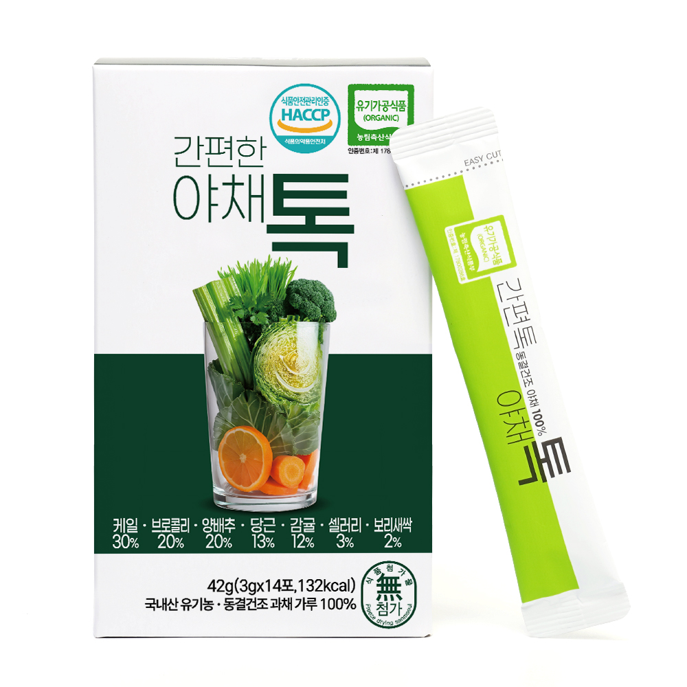 산마을 유기농 간편한 야채톡 동결건조 야채가루 분말 3g, 14개 이미지 2