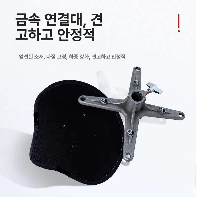 드럼 의자 체어 공연 악기 연주 스툴 등받이 높이조절 벤치 회전방지 접이식 - 상세 이미지 4