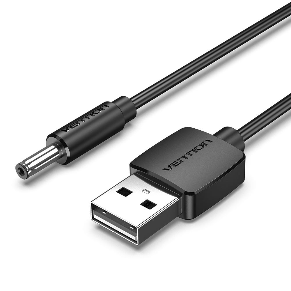 벤션 USB to DC 3.5mm 충전 전원 케이블 블랙 CEX 1.5m, 1개 - 상세 이미지 2