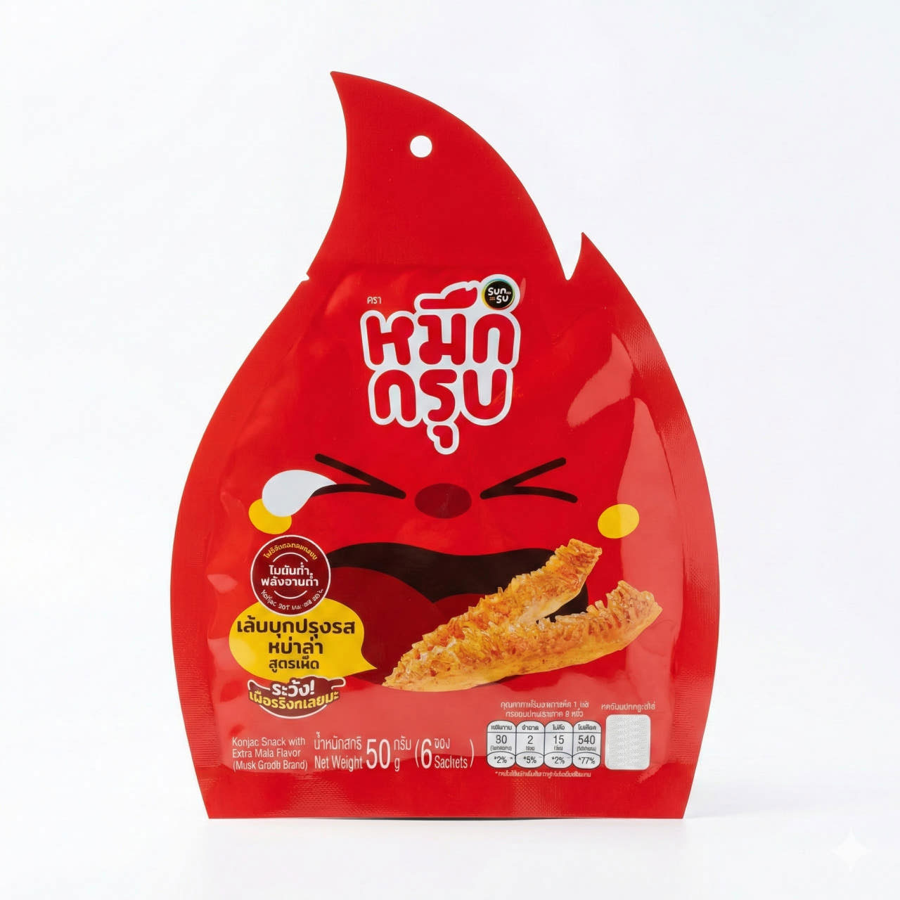 묵끄럽 마라곤약젤리 오리지널 50g 저칼로리 태국 간식 믁끄룹 쯔양 먹방 로제 믁끄럽 마곤젤 8g x 6개 상품 이미지