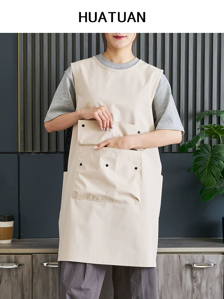 주방 식당용 바리스타 네일샵 캠핑 다용도 방수 캔버스 올리브그린 - 상세 이미지 2