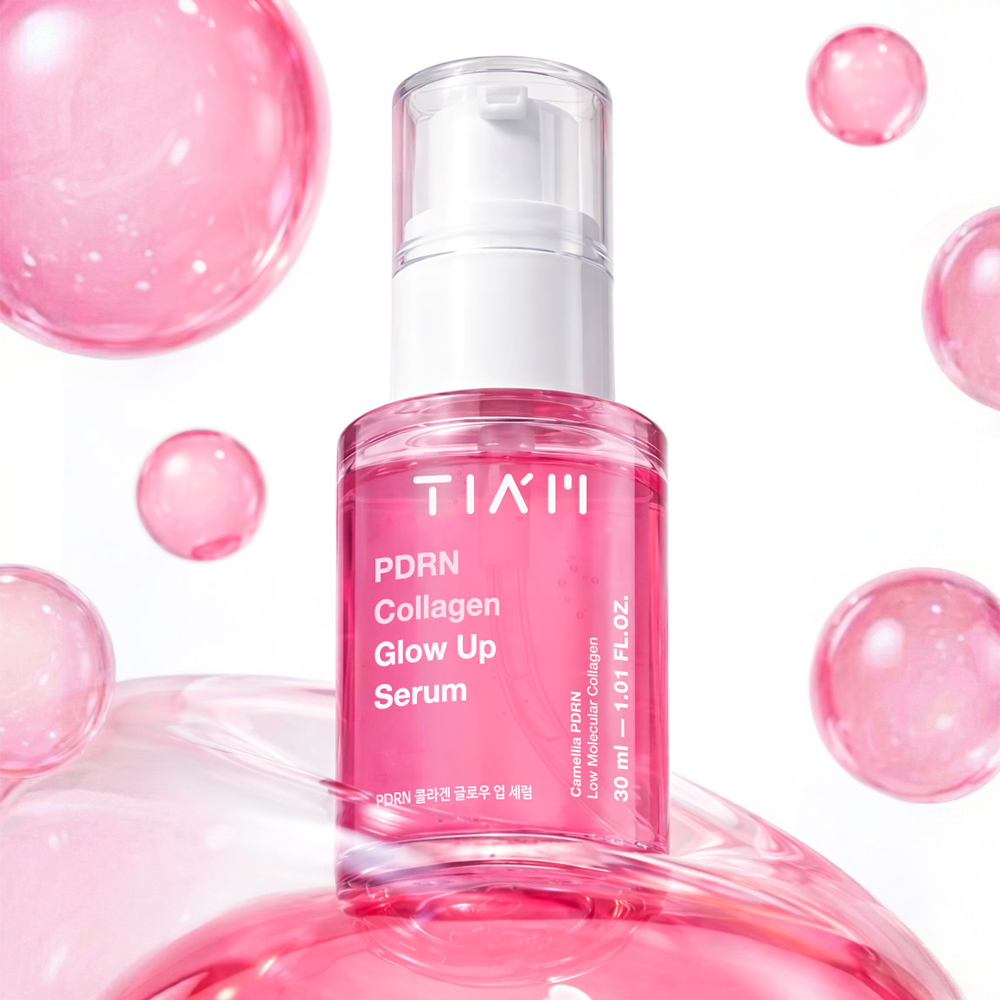 [PDRN 50% 함유] 티암 PDRN 콜라겐 세럼 30ml / 팔자주름 하트존 탄력 볼륨 윤광 화잘먹 핑크캡슐 제품 이미지