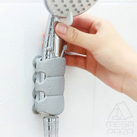 포다랑 문어빨판 샤워기 거치대 고정홀더 흡착식샤워헤드거치대
