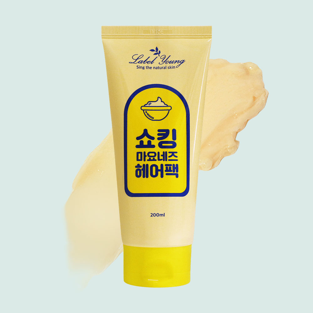 라벨영 쇼킹마요네즈헤어팩 200ml 미용실 단백질 트리트먼트 클리닉 푸석모발 윤기케어 이미지
