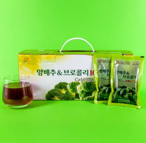 무안황토식품 100% 전남무안산 무첨가 양배추 브로콜리즙 100ml 30포, 1개 - 상세 이미지 5