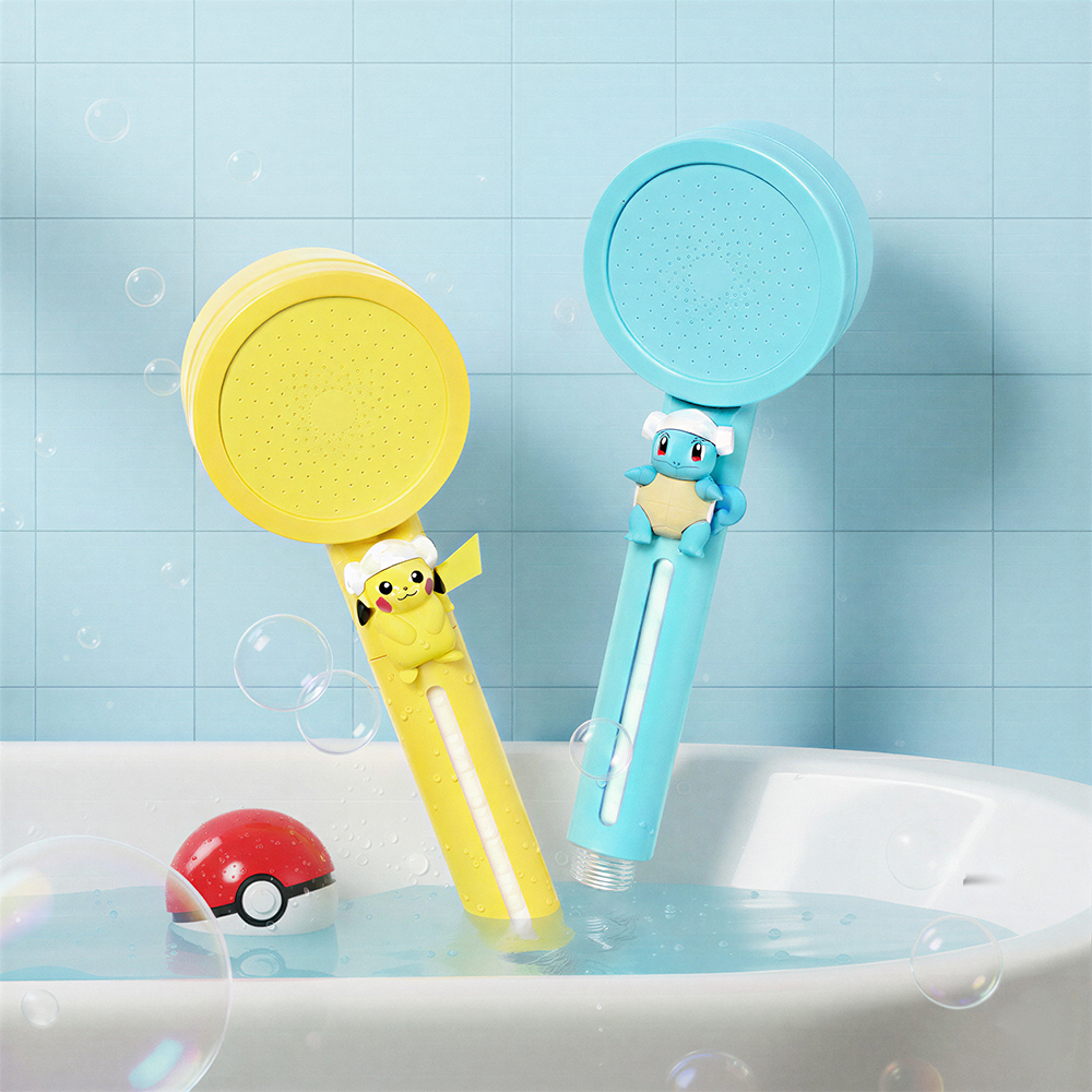 포켓몬 피카츄 꼬부기 필터 샤워기 헤드 수압상승 녹물제거