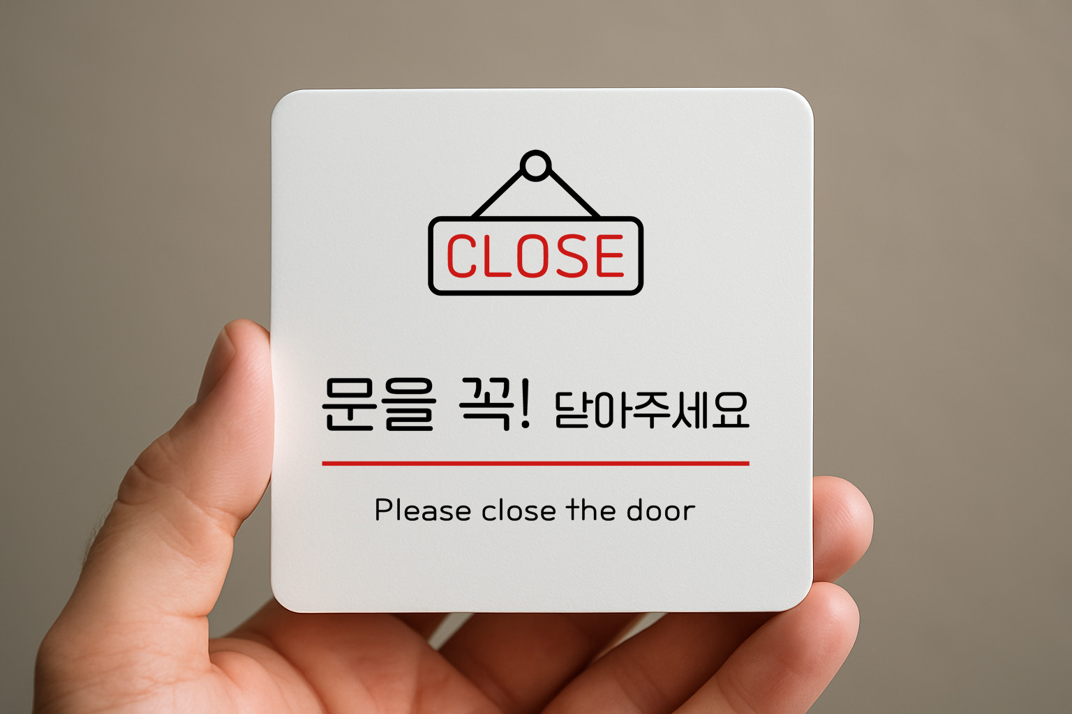 문 닫아주세요 안내판 도어사인 사무실 매장 306 100x100 - 상품 이미지