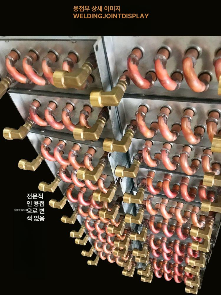 판형열 교환기 농막 2x6x320 수냉식 확관기 전동 2 x 5x120 120 팬 포함 - 상세 이미지 4
