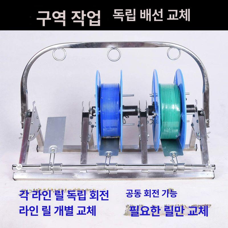 케이블 정리대 전선 다이 풀링 선통기 4판 랜선 받침대 6단 3단 이중 0.3 - 6㎟ - 상세 이미지 3