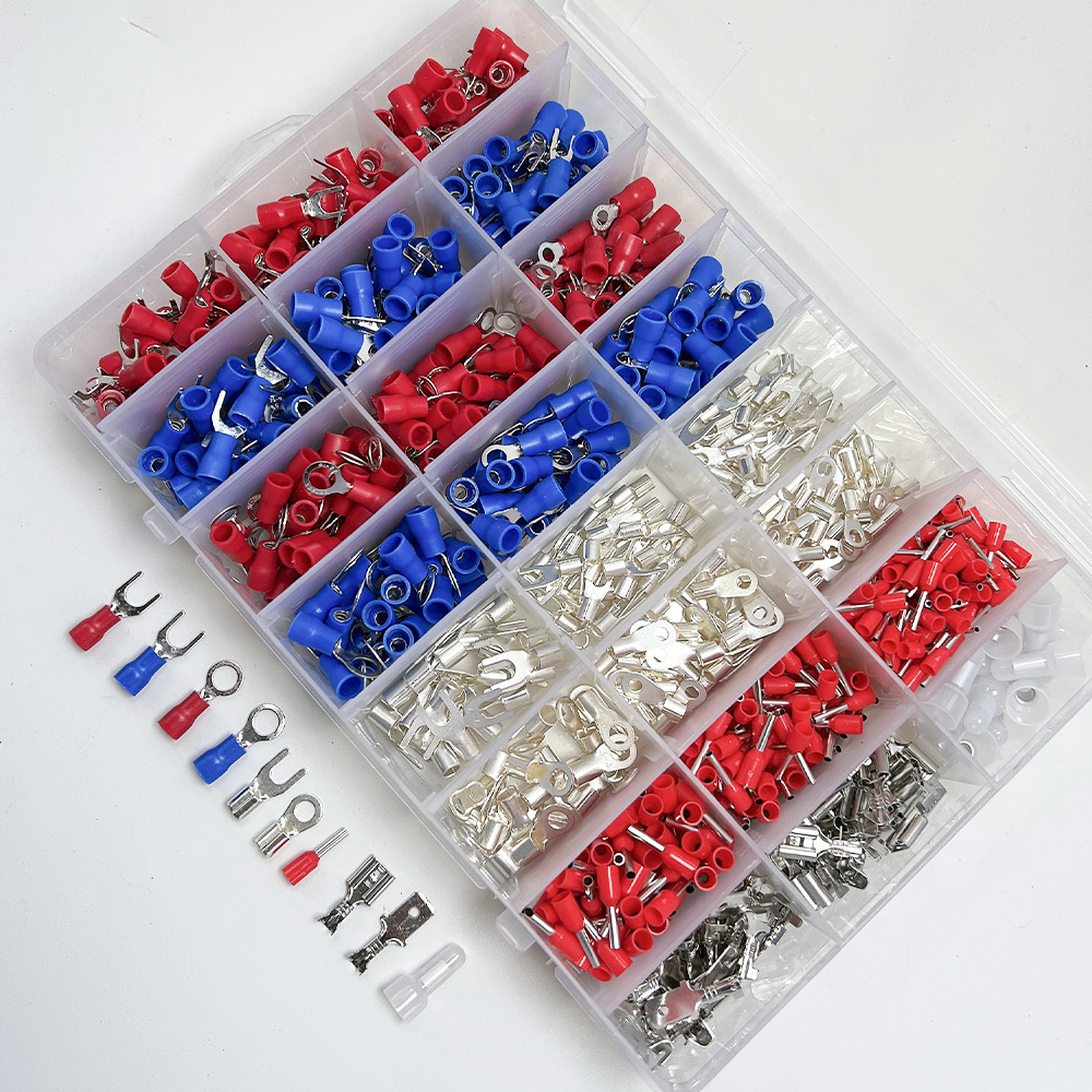 전선 커넥터 압착단자 절연 PG 슬리브 터미널 링단자 1000pcs - 상품 이미지
