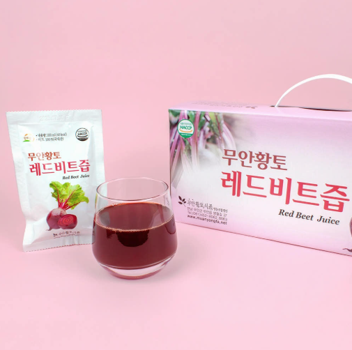 무안황토식품 100% 전남무안산 무첨가 레드 비트즙 100ml 저온착즙 30포, 1개 - 상세 이미지 2