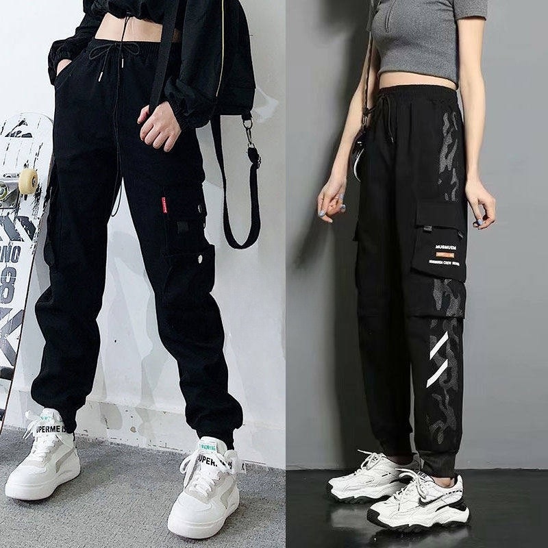 줌바댄스복 조거 팬츠 편안한 스판 카고 트레이닝 밴딩 에어로빅 방송댄스 걸그룹 힙합 - 상세 이미지 3