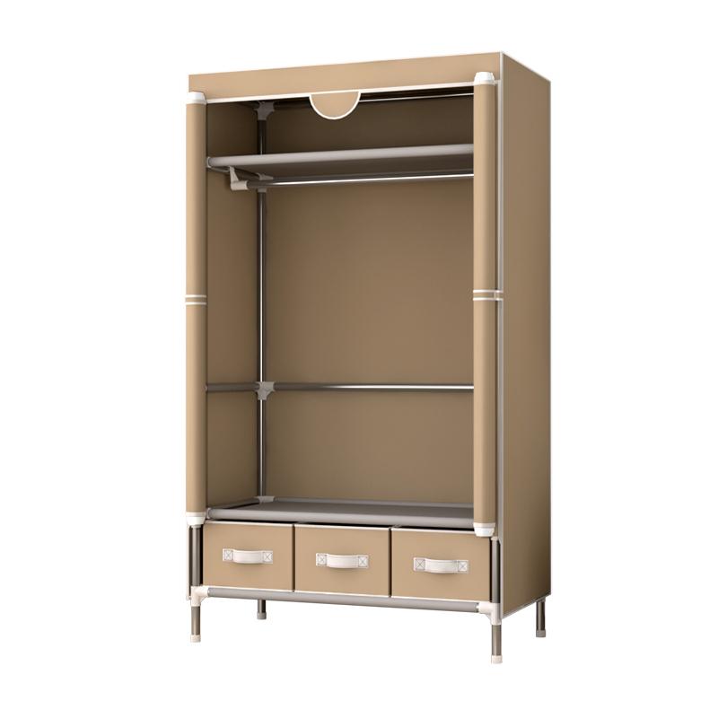 블루바구니 비키니옷장 수납 간이옷장 패브릭 원룸 연그레이 75cm 2단 서랍 - 상세 이미지 3