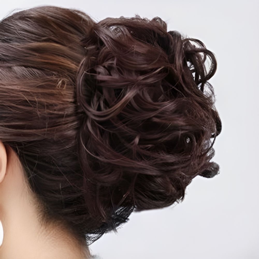 당고머리가발 올림머리가발 집게 만두 올림 - 상세 이미지 4