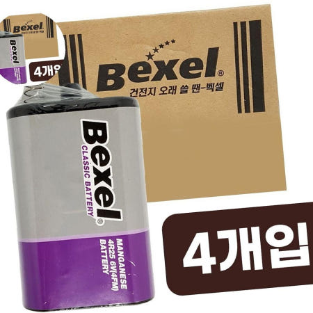 벡셀 망간 무수은 4R25 6V 4FM 1P x1박스(4개) 랜턴