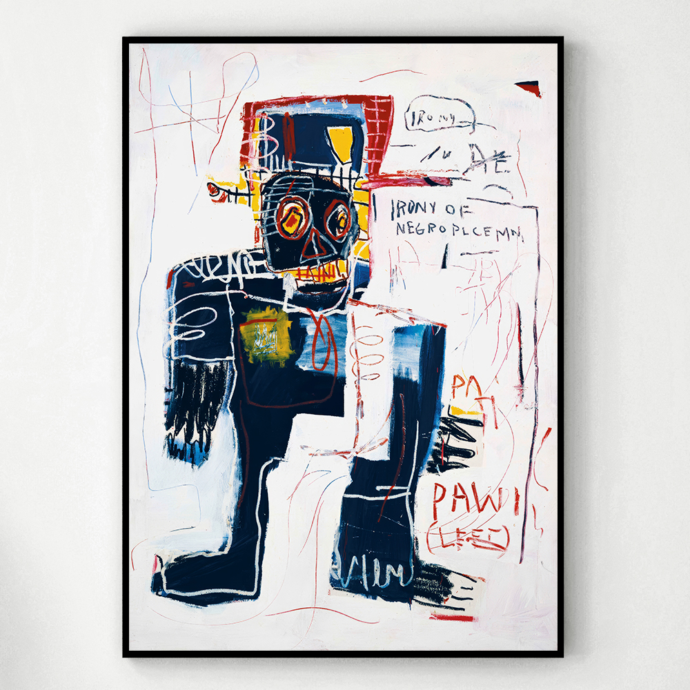장 미셸 바스키아 인테리어 그림 액자 포스터 명화 2 Irony of Negro Policeman - 상세 이미지 3
