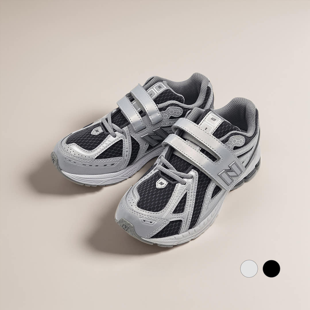 [국내매장판] 뉴발란스 키즈 1906 와이드 운동화 어린이 유치원 초등학생 벨크로 신발 블랙실버, 220