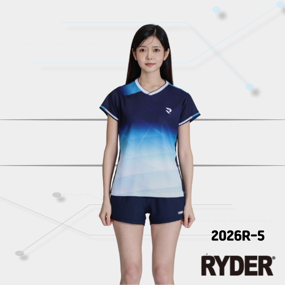 라이더 배드민턴 티셔츠 의류 경기복 배드민턴복 2026 컬렉션 2026R-1 민턴로그 이미지 6